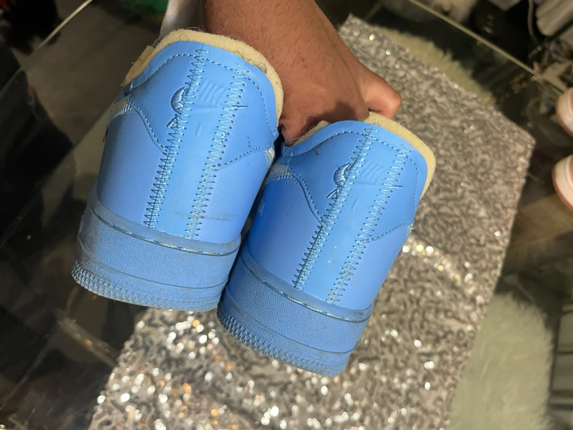 Nike Air Force 1 Off-White University Blue size 13 - photo 5