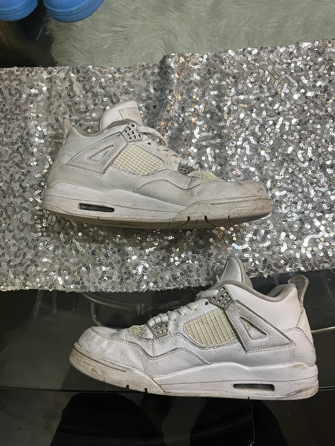 Jordan 4 Retro Pure Money Shoes Size 13 - photo 2