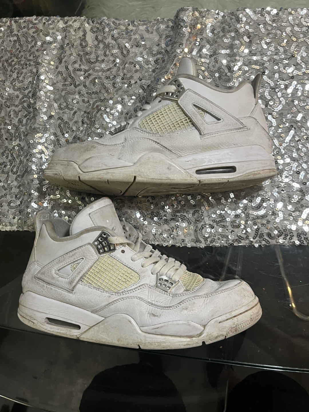 Jordan 4 Retro Pure Money Shoes Size 13 - photo 3