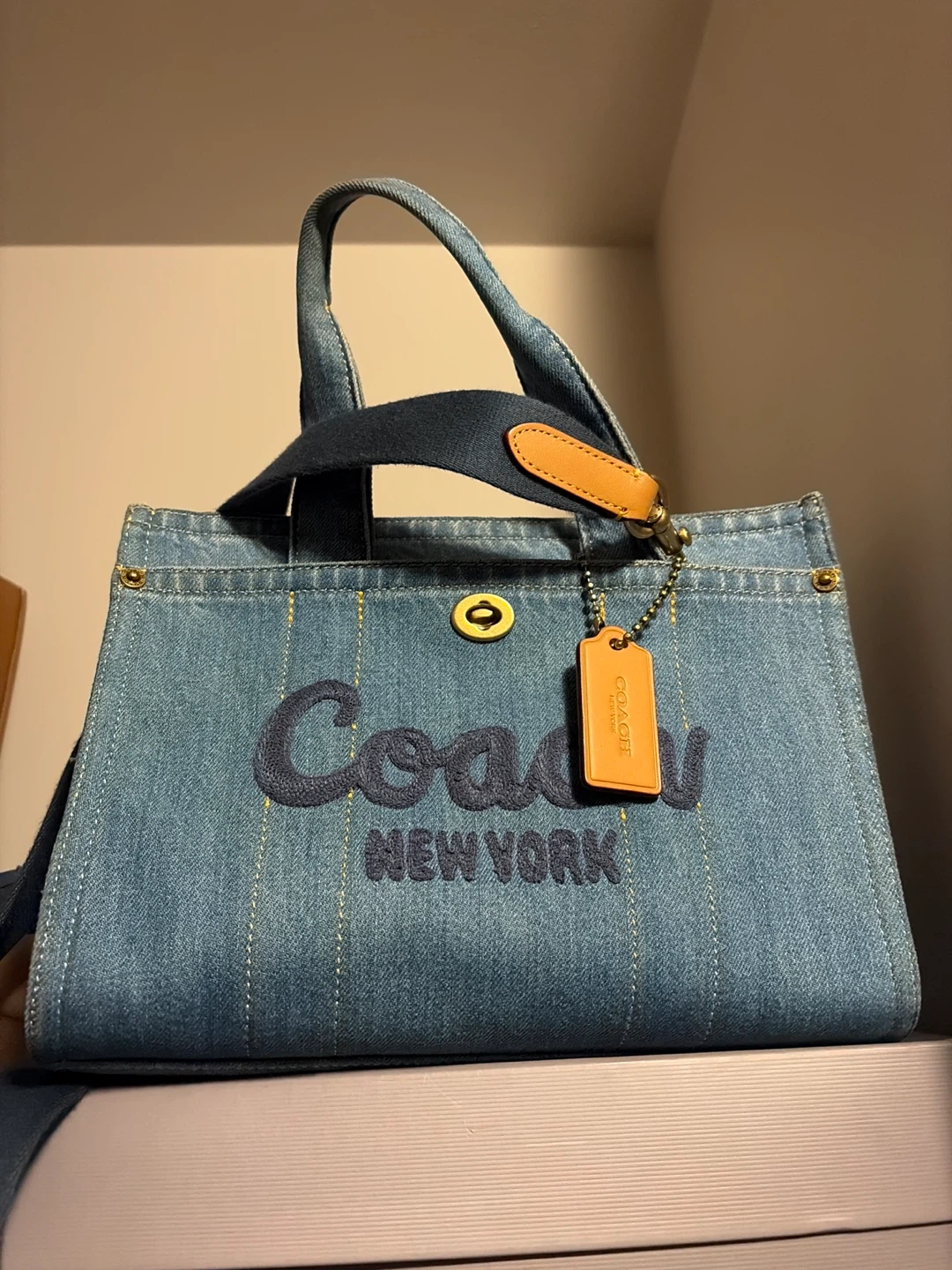 Coach Denim Tote Bag