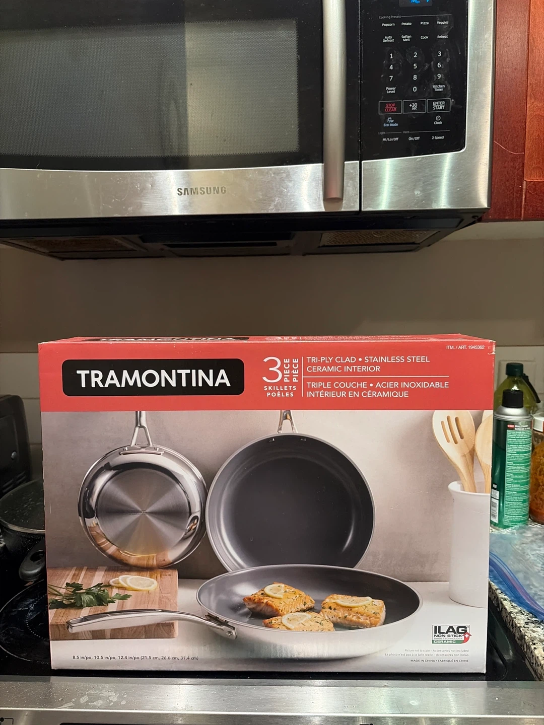 Tramontina 3-Piece Tri-Ply Clad Skillet Set