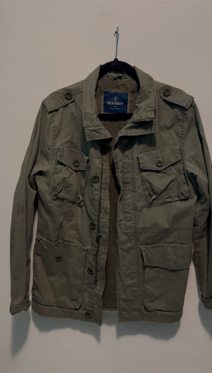 Old Navy Military / Field Jacket – Olive Green – $10