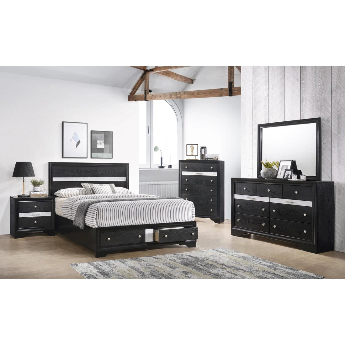 Complete Black Bedroom Set | Queen & King Available - photo 3