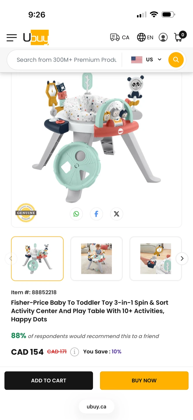 Fisher-Price 3-in-1 Spin & Sort Activity Center