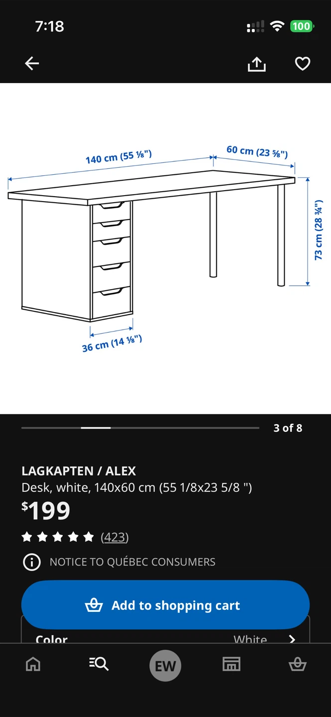 IKEA LAGKAPTEN / ALEX Desk - photo 5