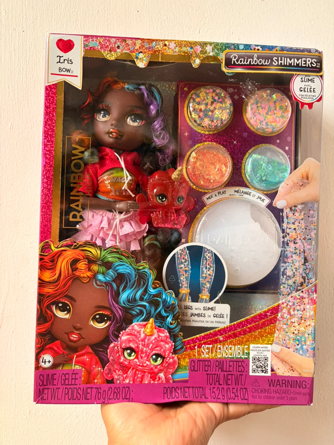 New rainbow shimmers doll
