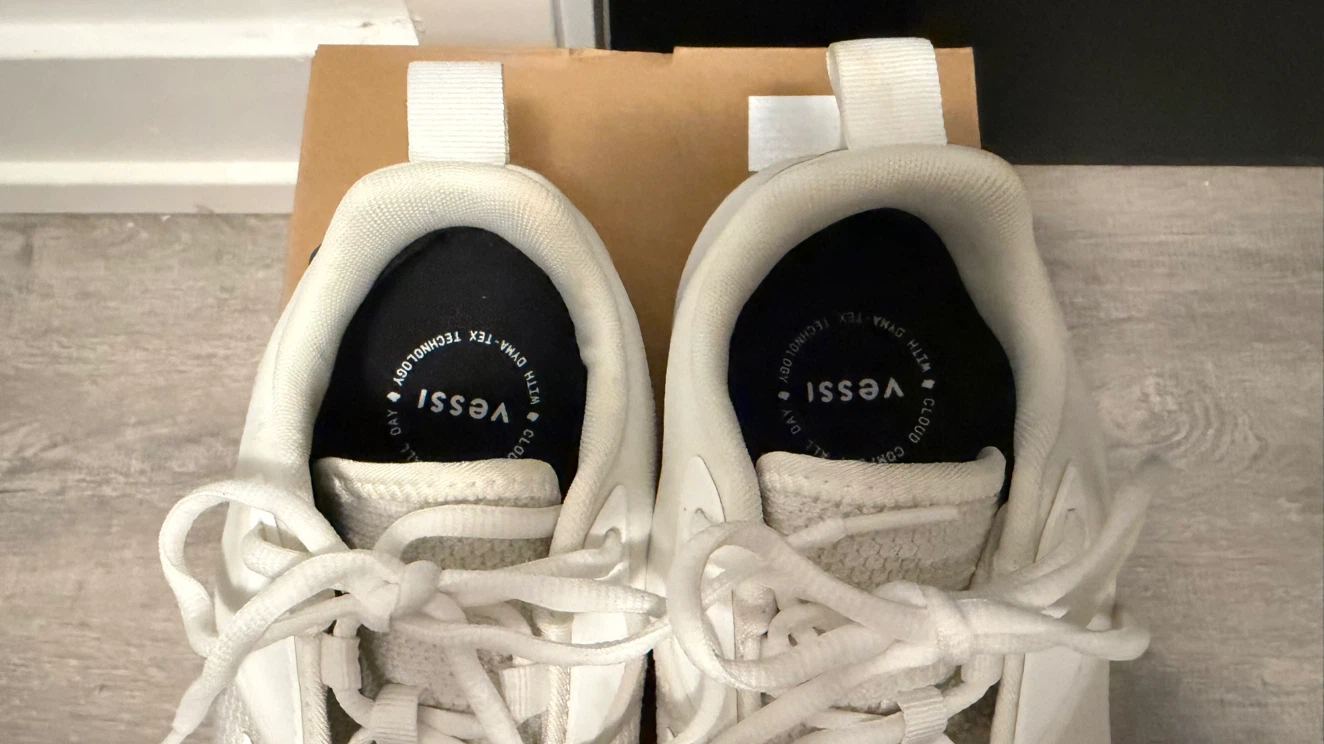 Women’s Vessi Tidal Sneakers, Warm White - Size 8.5 - photo 4