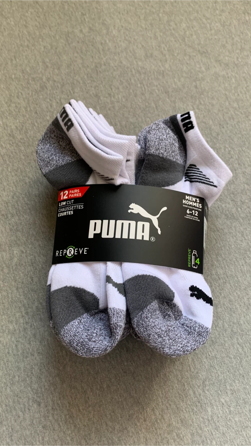 Puma Men's Size 6-12 Low Cut Socks, 12 Pairs (2 available)