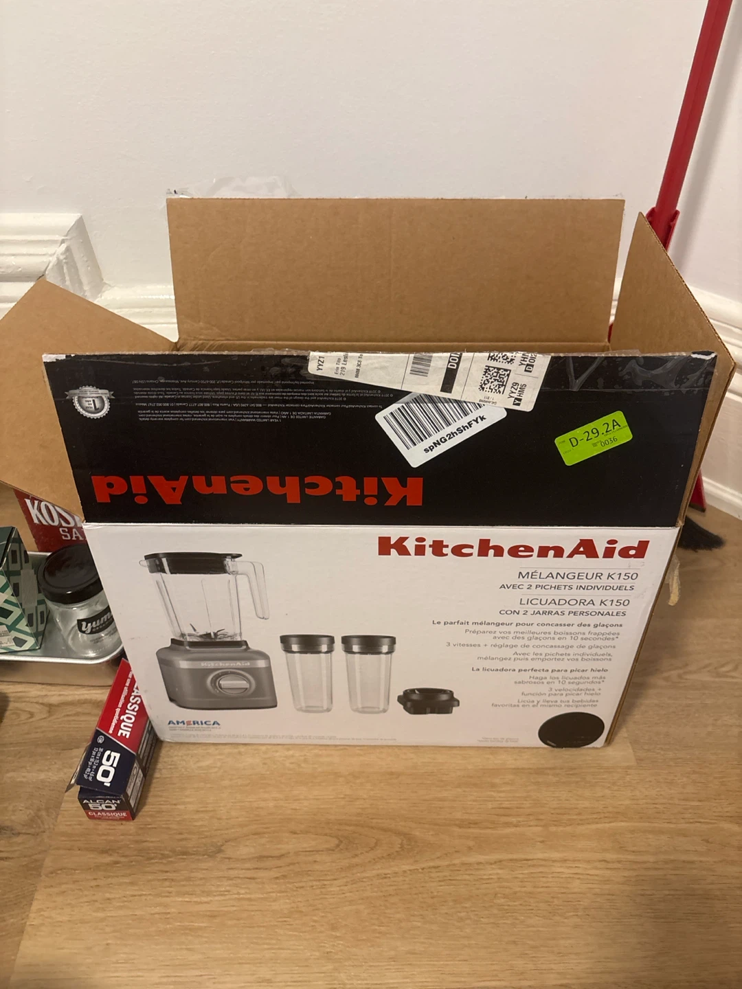 KitchenAid K150 Blender with 2 Personal Jars