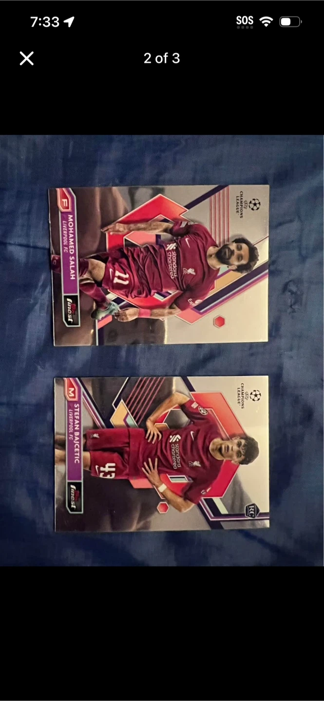 Topps Finest Liverpool FC Soccer Cards - photo 2