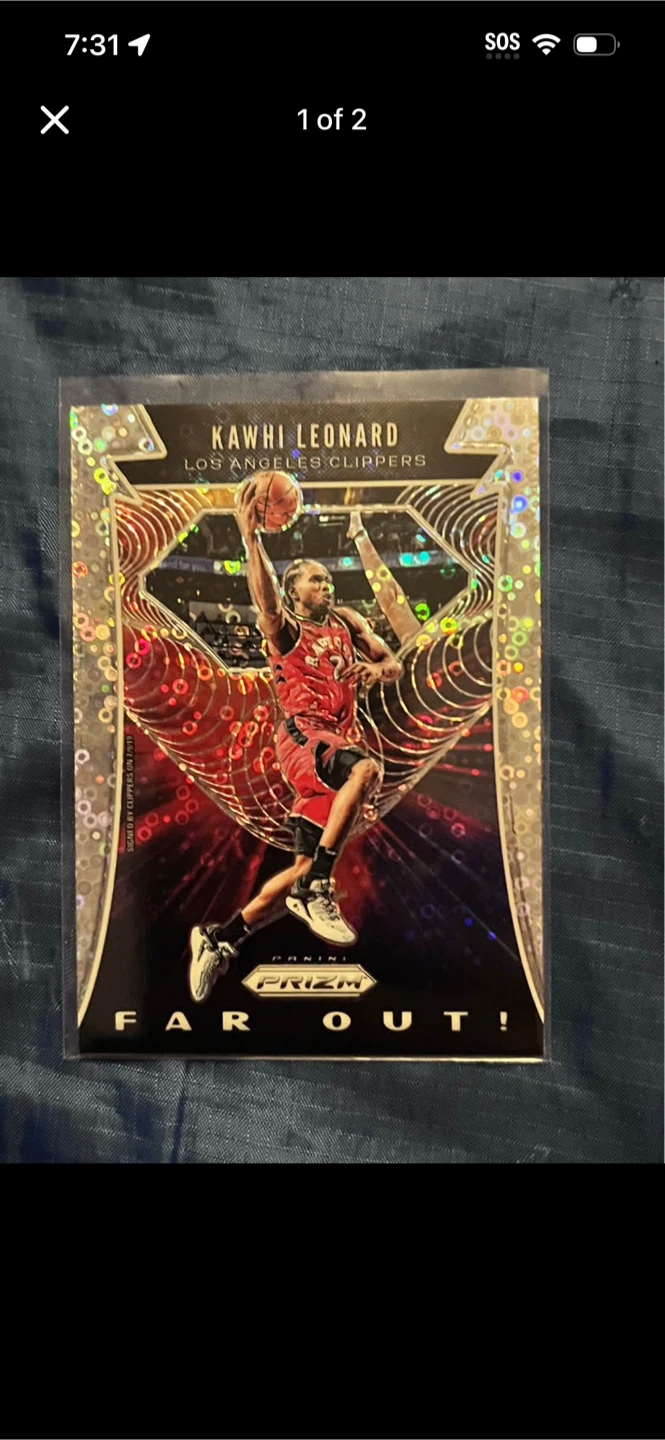 2019-20 Panini Prizm Kawhi Leonard Far Out Card