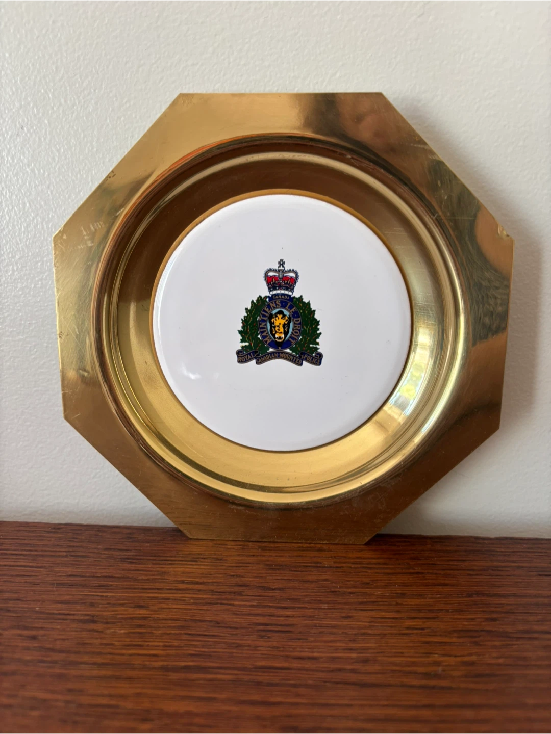 RCMP Solid Brass Decorative Plate