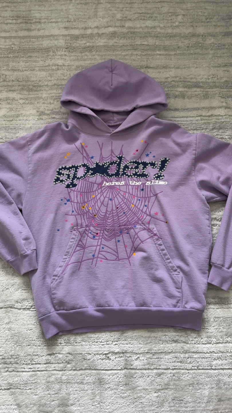 Sp5der Here's the Slime Hoodie Purple