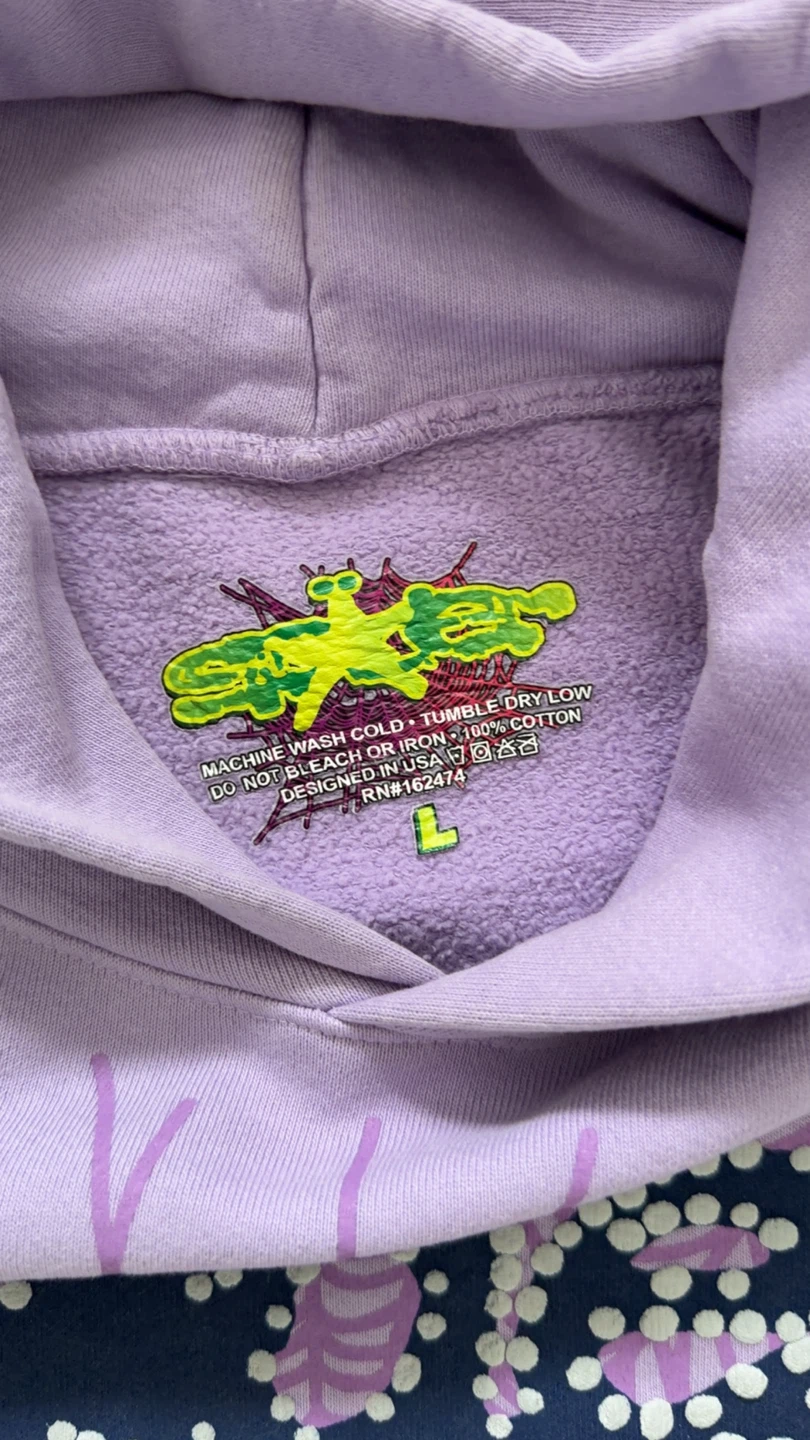Sp5der Here's the Slime Hoodie Purple - photo 2