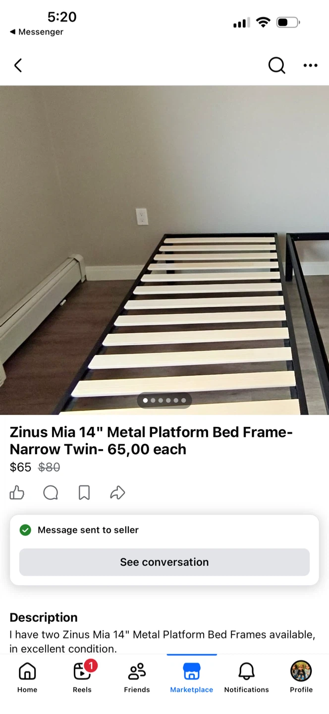 Zinus Mia 14" Narrow Twin Bed Frames - photo 2