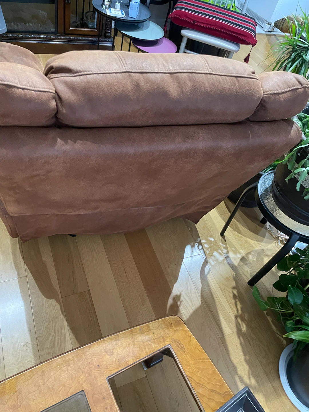 Brown Suede Recliner Chair - photo 5
