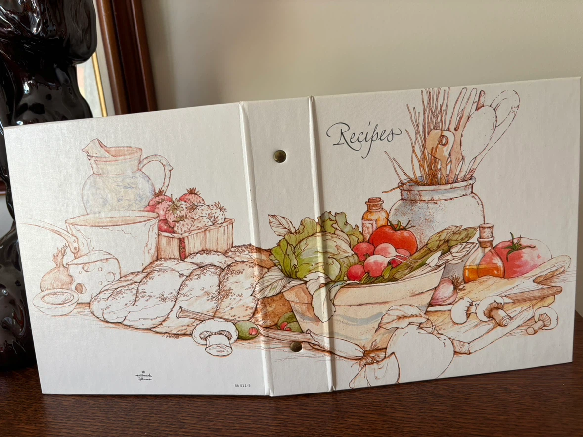 Vintage Home Cooking Loaded Recipe Binder
