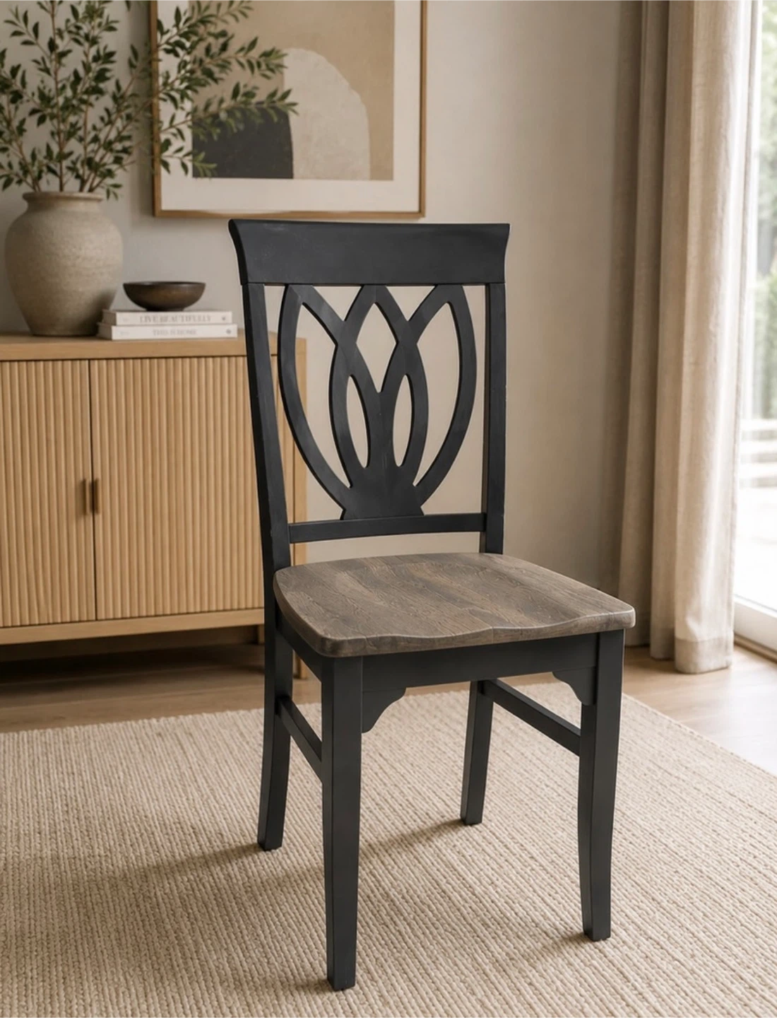 ✨ Solid Wood Gibbard Oval Dining Set | Table & 4 Pier 1 Chairs - photo 3