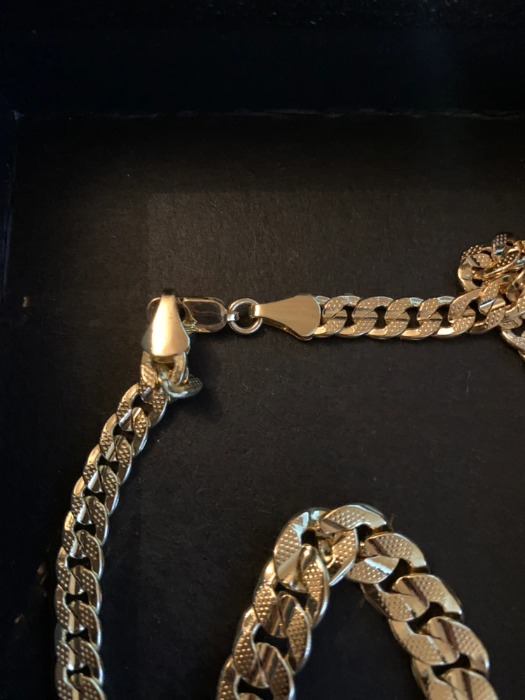 Gold-tone chain necklace and bracelet set - photo 5