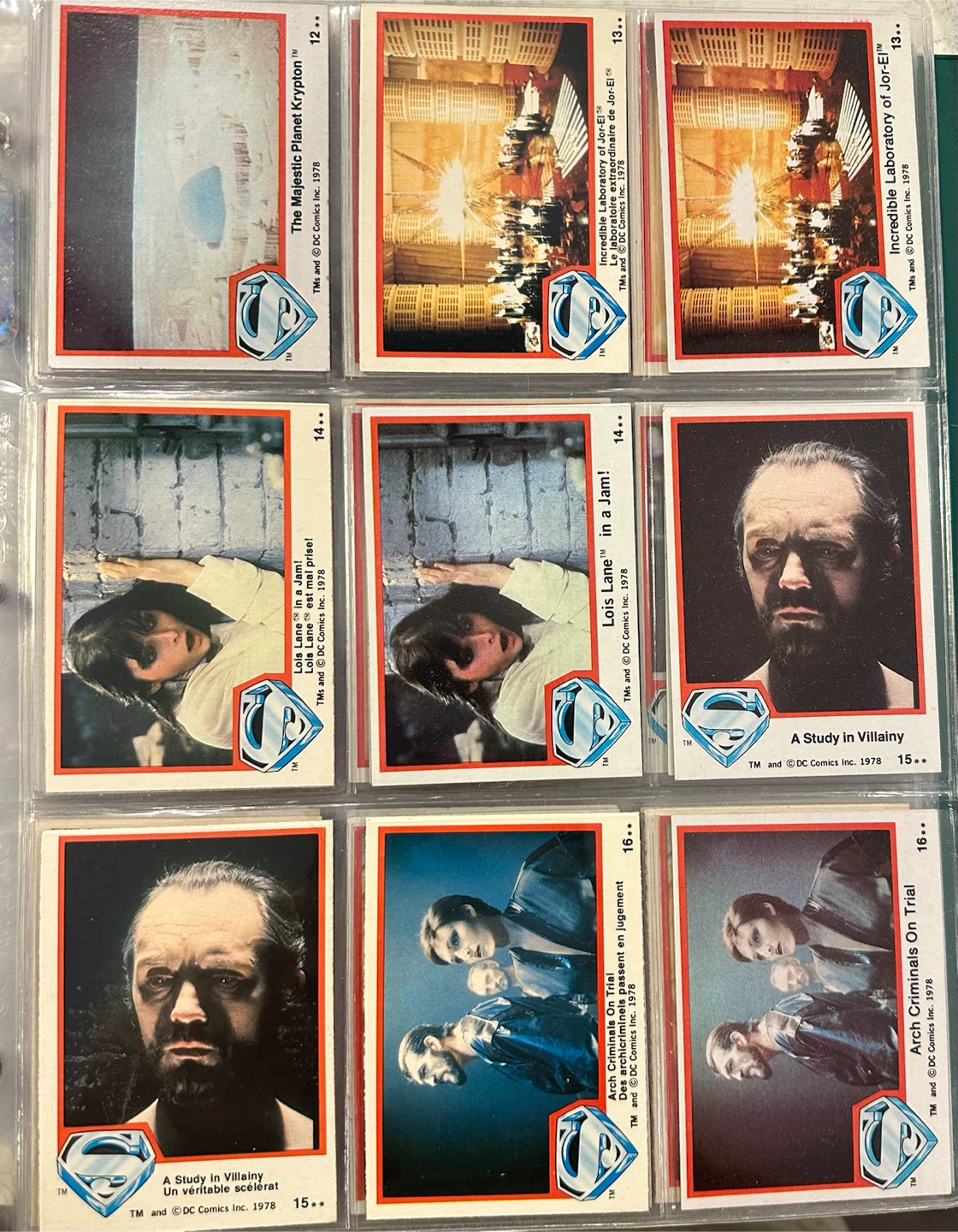 1978 Superman Movie Trading Card Collection - photo 3