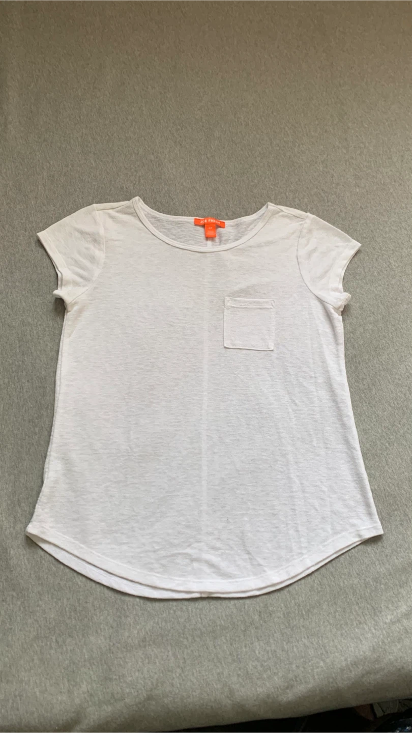 Joe Fresh White Pocket T-Shirt - Ladies Size Small