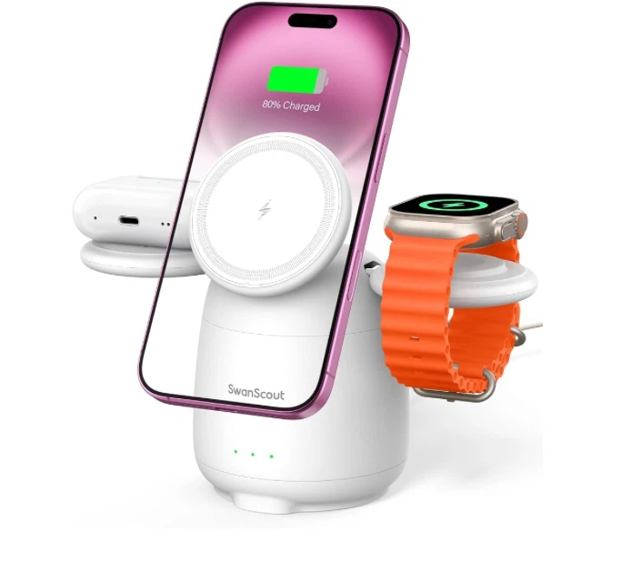 SwanScout 3-in-1 Wireless Charging Station