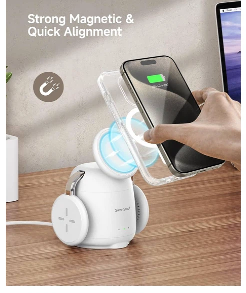 SwanScout 3-in-1 Wireless Charging Station - photo 3