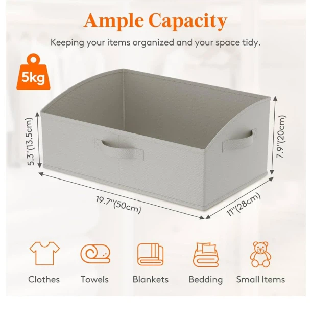 6-Pack Non-Woven Fabric Storage Boxes - photo 2