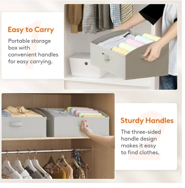 6-Pack Non-Woven Fabric Storage Boxes - photo 4