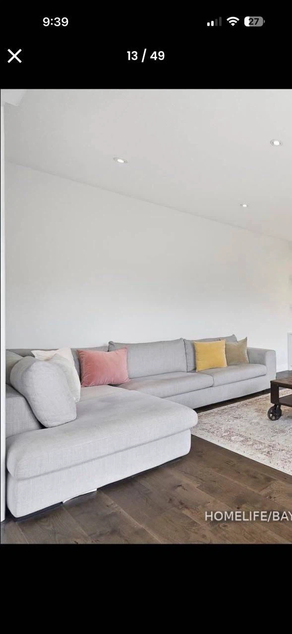 Must Société Grey Sectional Sofa