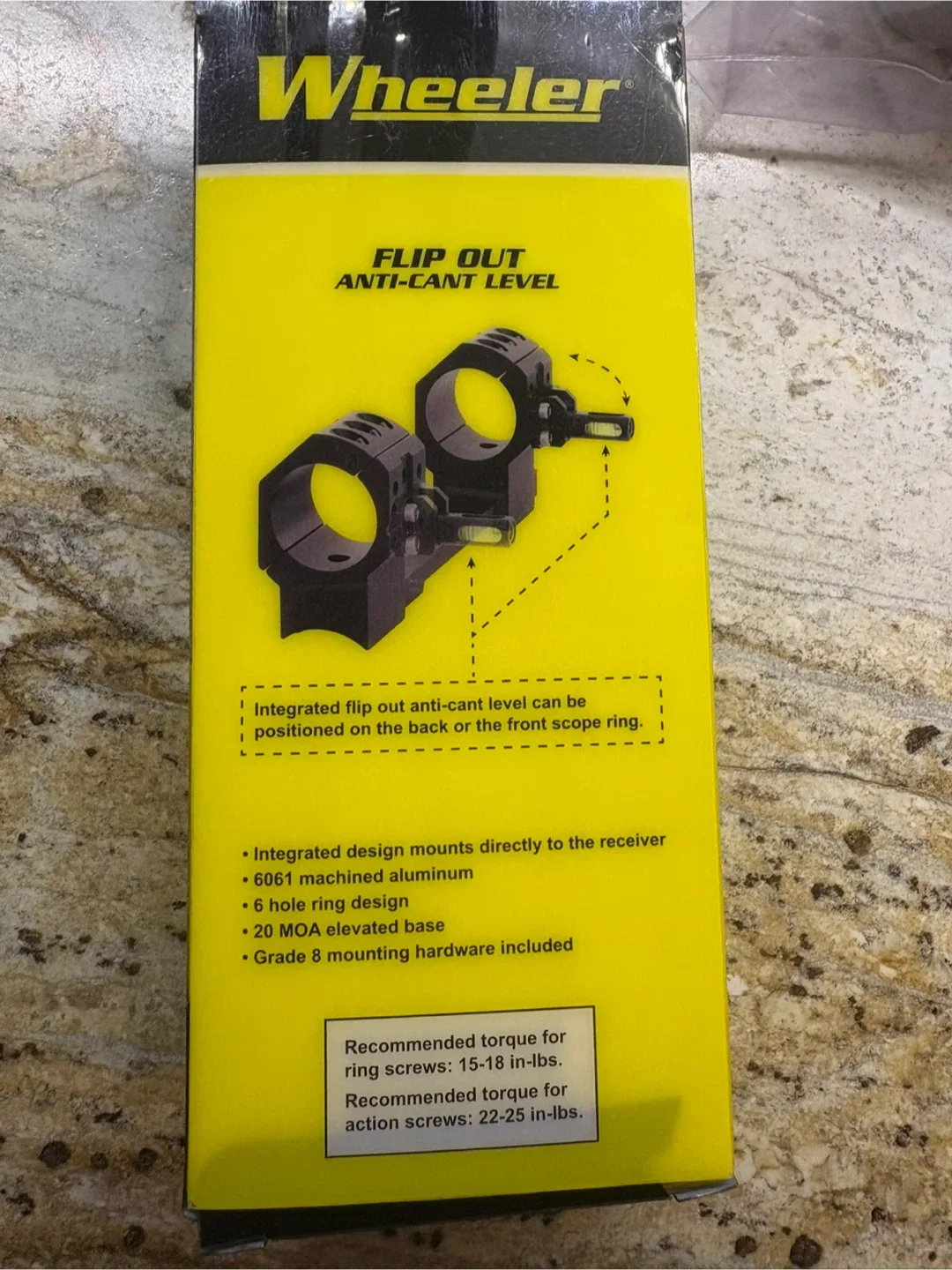 Wheeler Anti-Cant Scope Mount for Remington 700