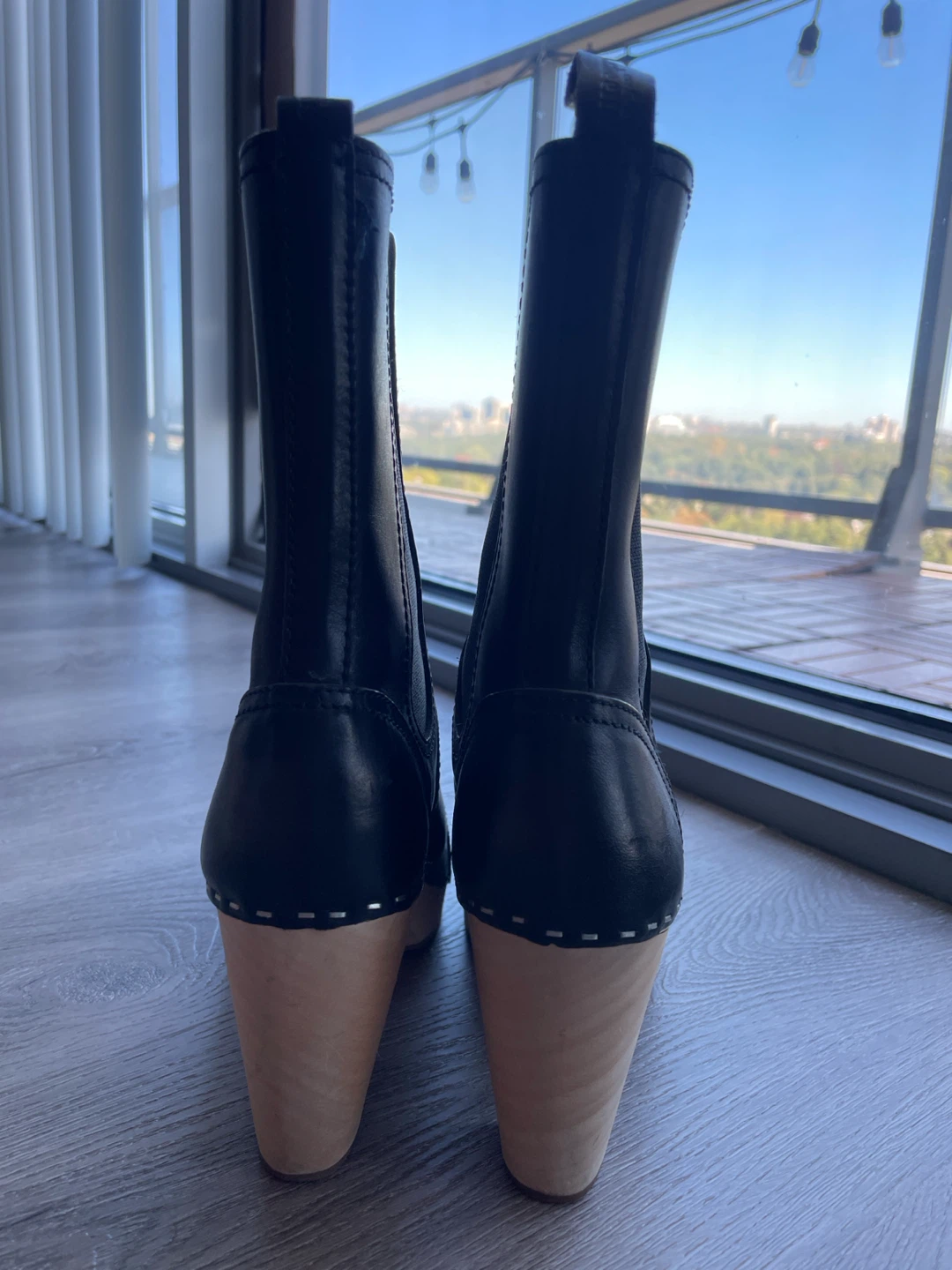 Swedish original HASBEENS Clog Boots Black european Size 37 - photo 3