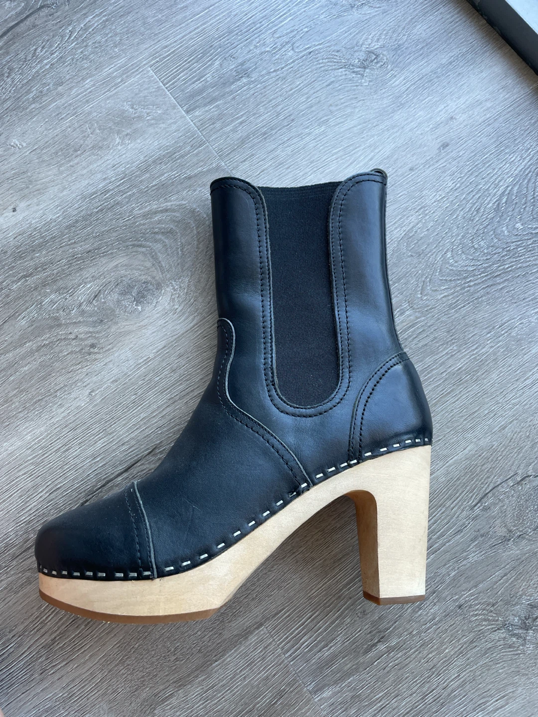 Swedish original HASBEENS Clog Boots Black european Size 37 - photo 4