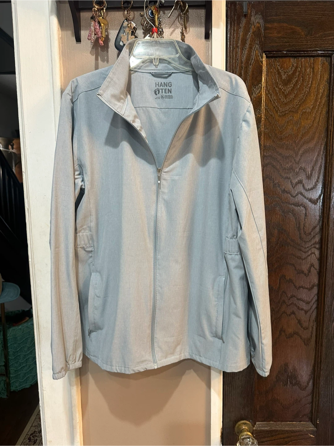 Hang Ten Light Gray Zip Jacket