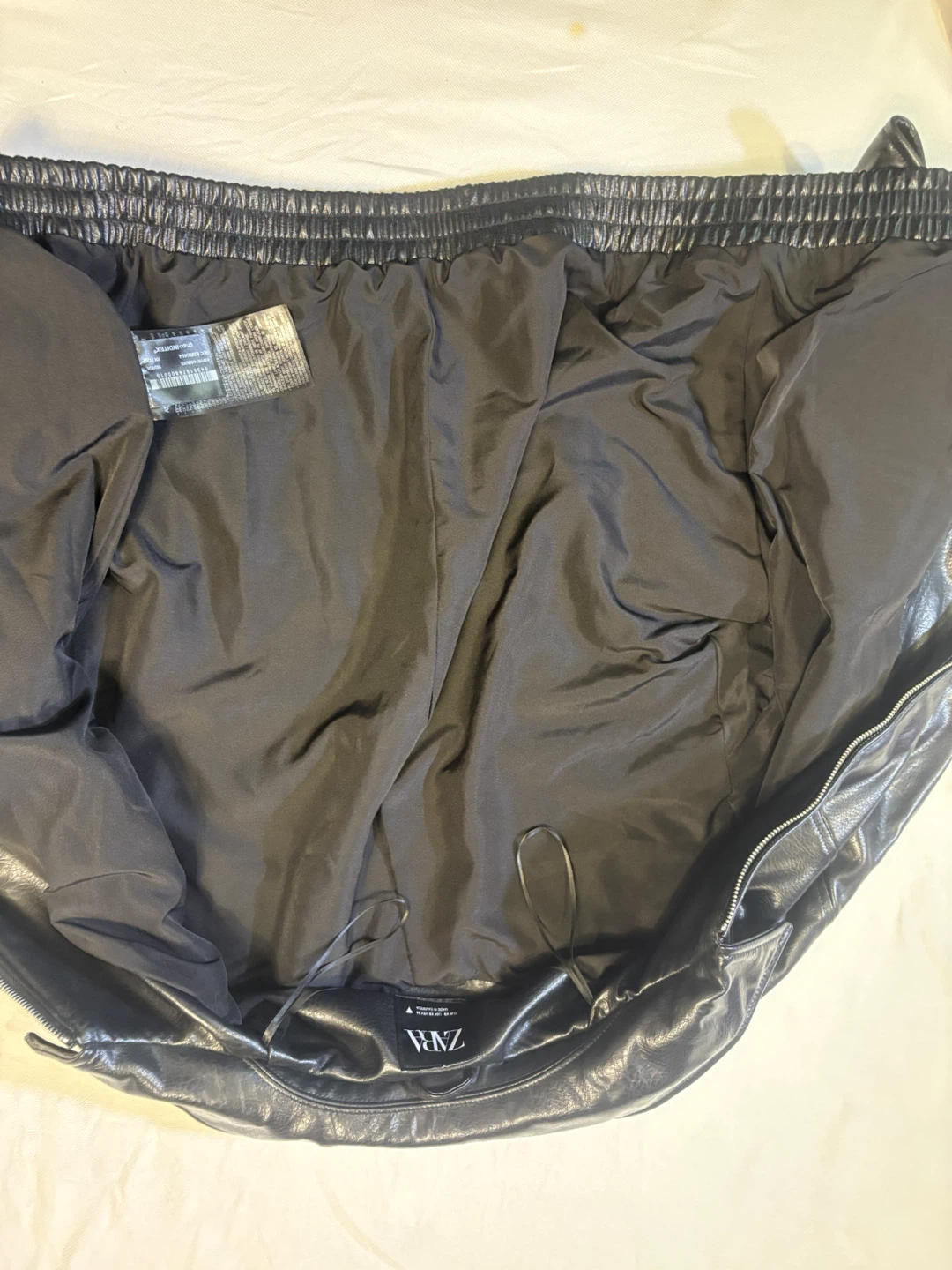 Zara Faux Leather Bomber Jacket - photo 3