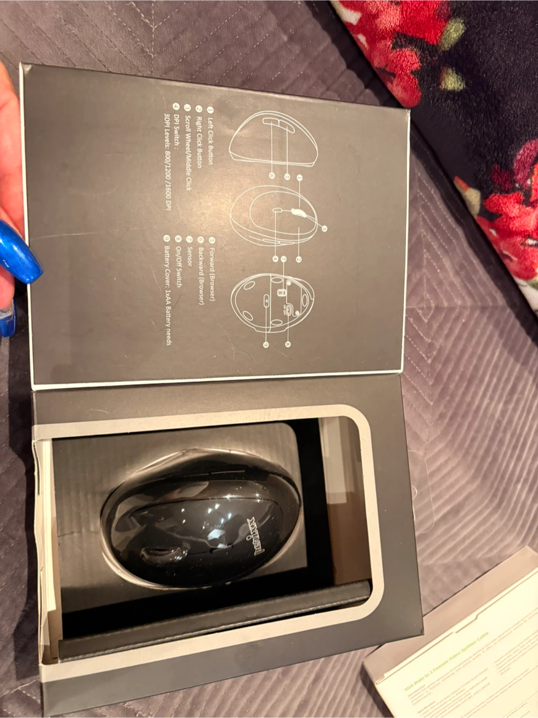 Perixx Perimice-719L Left-Handed Vertical Mouse - photo 2