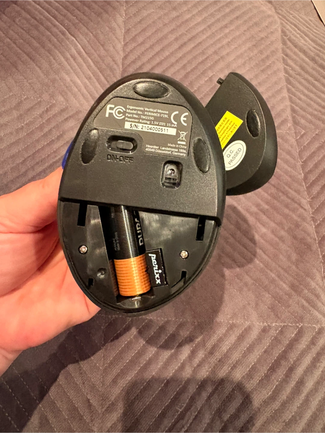 Perixx Perimice-719L Left-Handed Vertical Mouse - photo 4