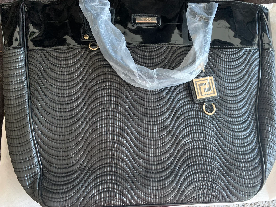 Versace Parfums Black Quilted Tote Bag - photo 3
