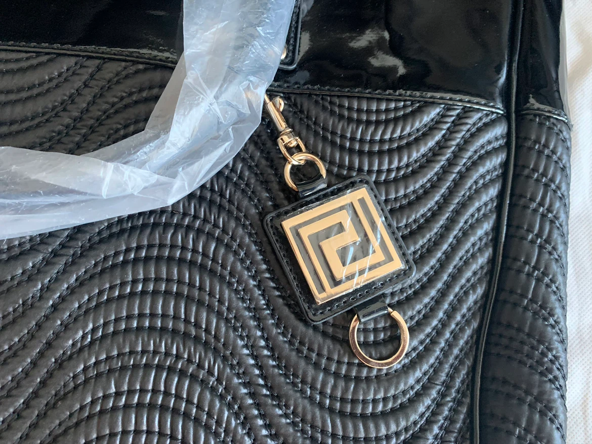 Versace Parfums Black Quilted Tote Bag - photo 5