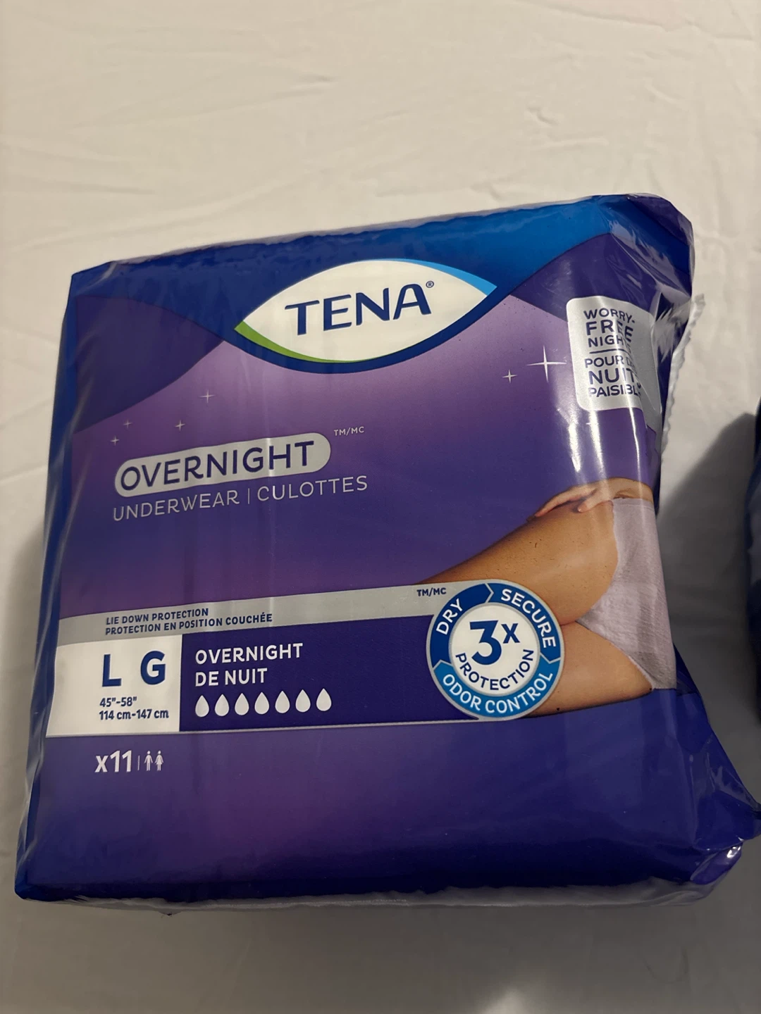 TENA Overnight Underwear - Size Large - photo 2