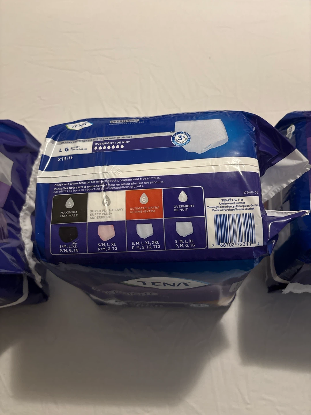 TENA Overnight Underwear - Size Large - photo 3