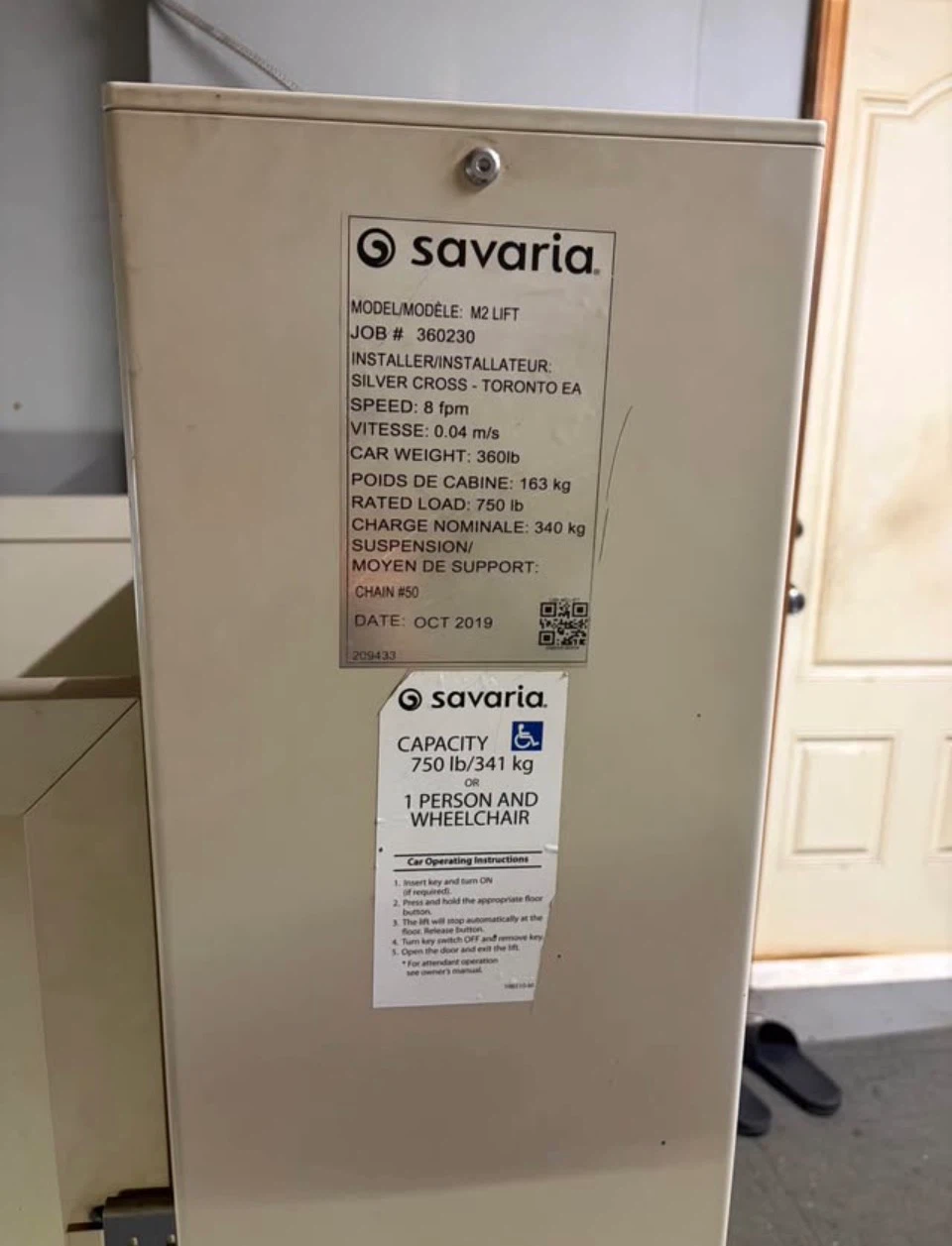 Savaria M2 Residential Vertical Platform Lift - photo 4