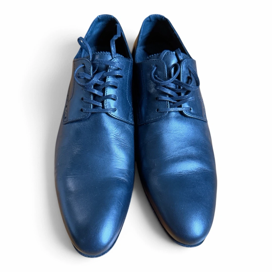 Minnelli Black Leather Oxford Shoes