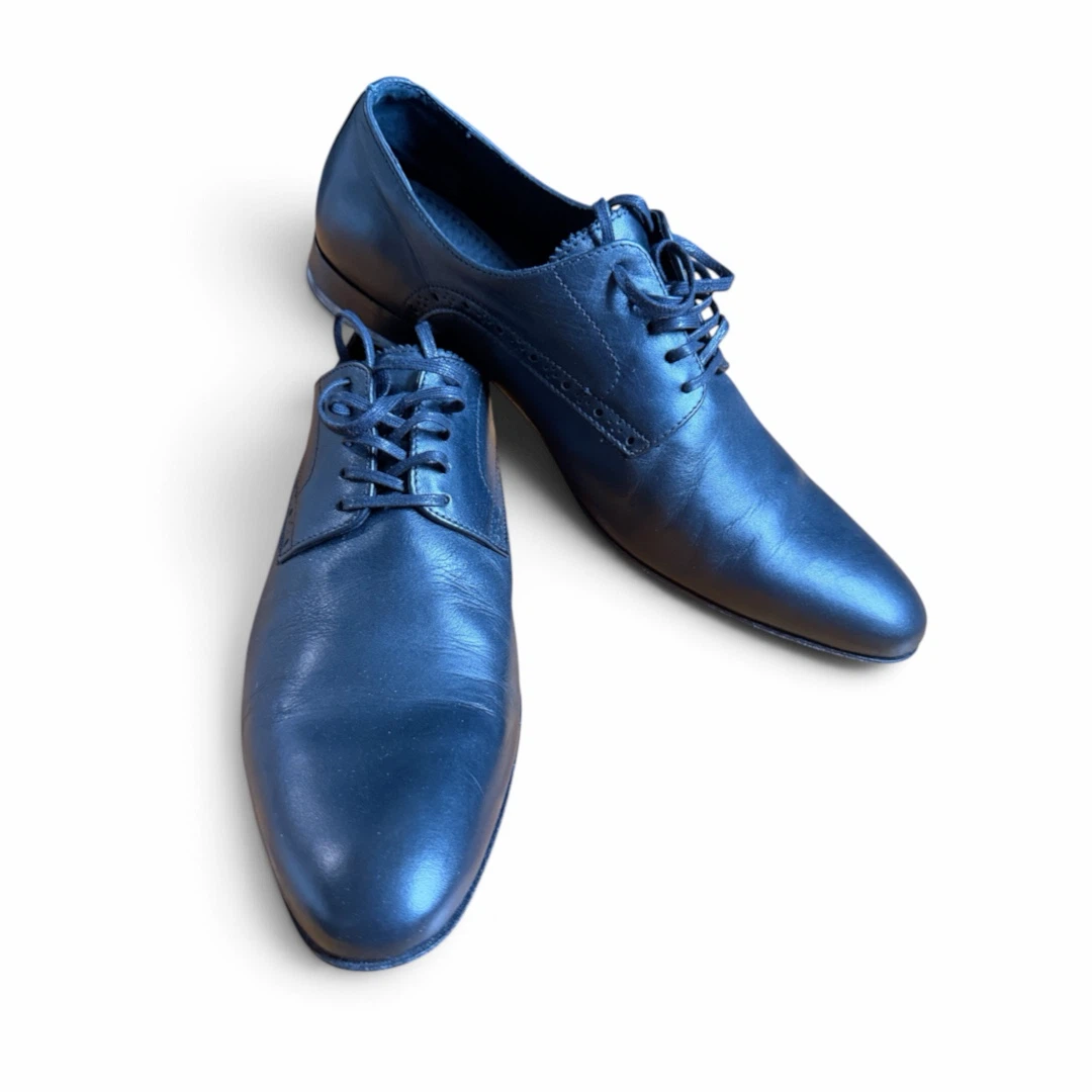 Minnelli Black Leather Oxford Shoes - photo 2