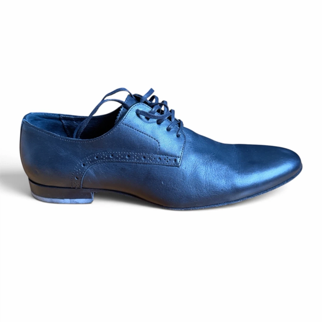 Minnelli Black Leather Oxford Shoes - photo 5