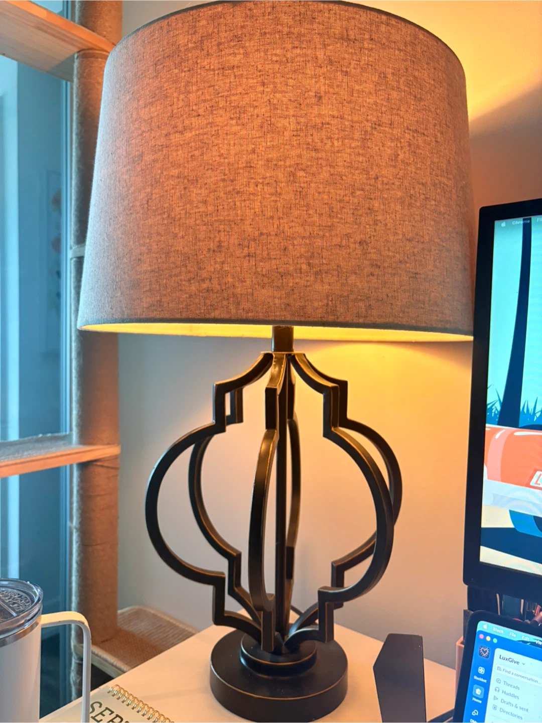 Black Metal Table Lamp