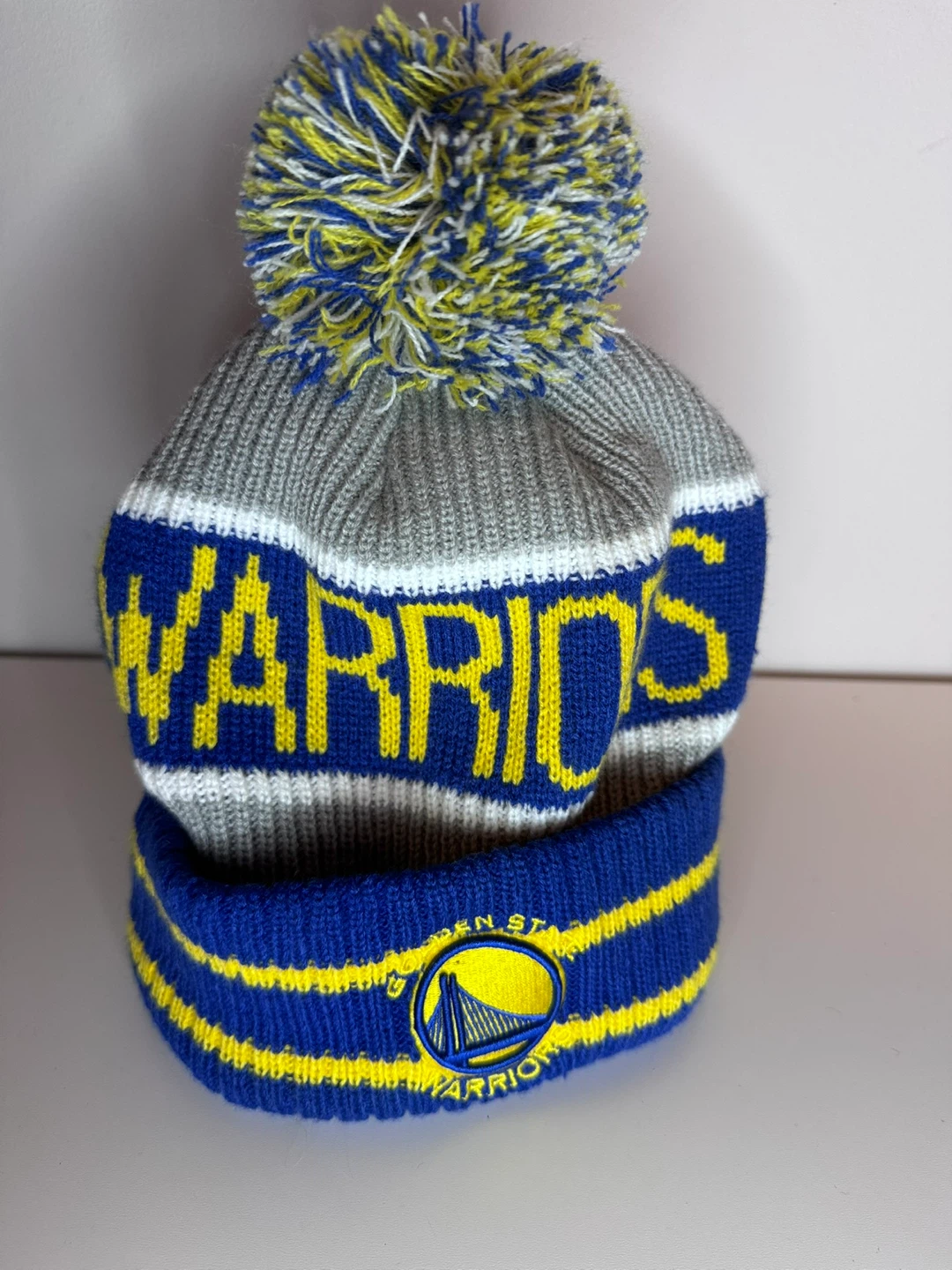 New Era Golden State Warriors Pom Toque