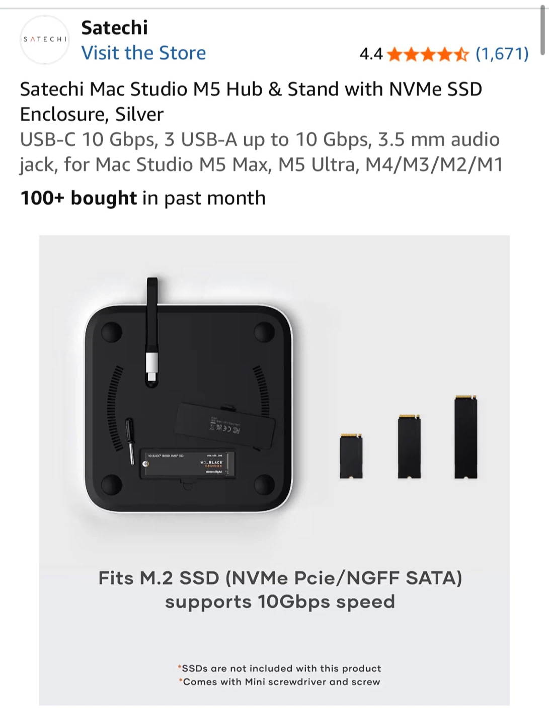 Satechi Mac Studio M5 Hub - photo 4