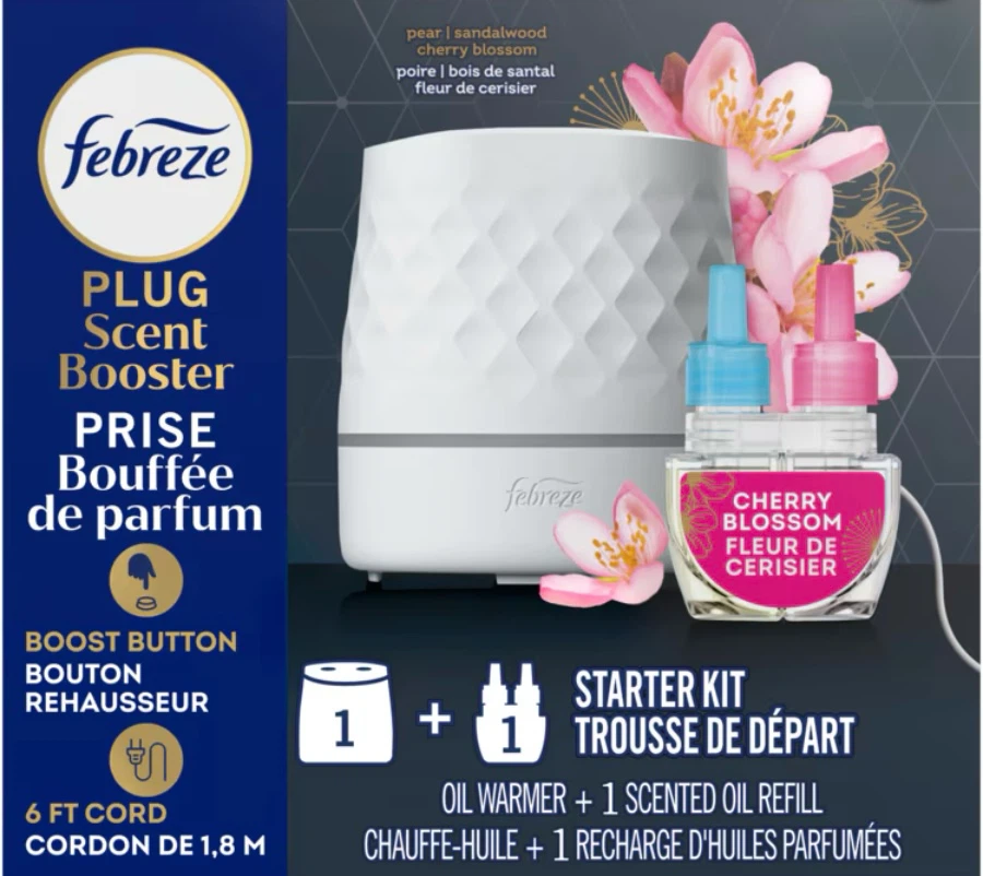 New Febreze scent booster starter kit scent cherry blossom