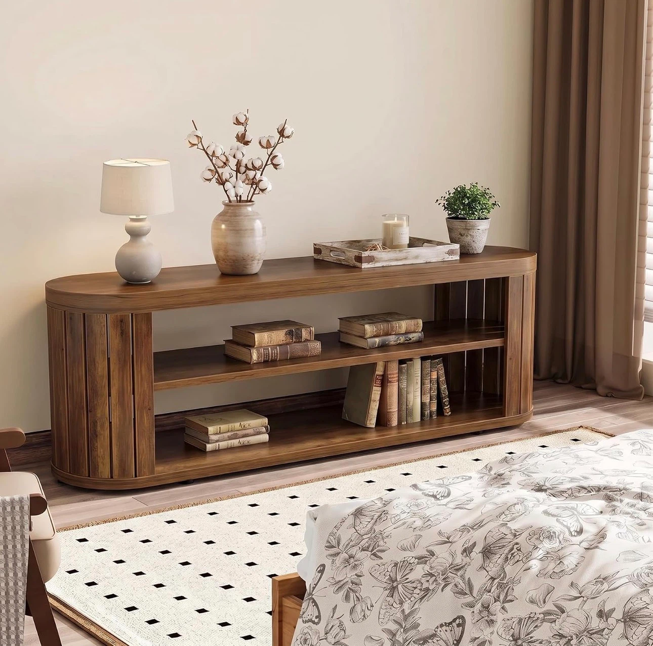Brand new Oval Wooden Media Console - photo 4